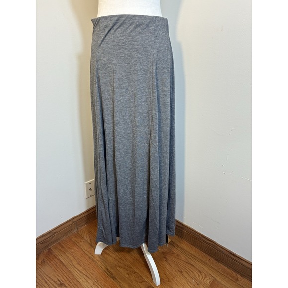 NEW! Halara High Waisted Side Zip Maxi Skirt‎ Sz M Gray Comfort Whimsy Goth - Picture 2 of 8